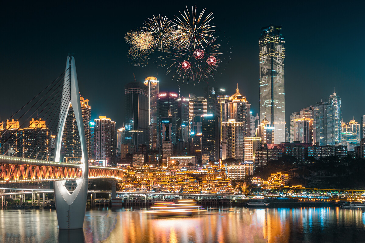 洪崖洞夜景 重庆夜景